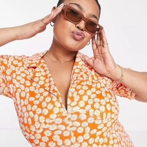 ASOS Ultimate Midi Tea Dress in Daisy Print